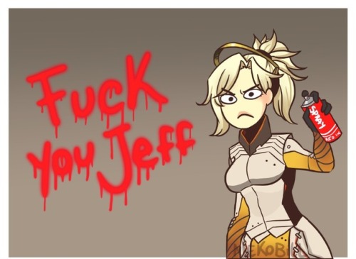 a small doodle of my PERSONAL opinion of mercy’s new ult and please , this was made when i was play