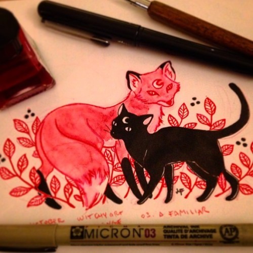 October is @inktobertime ! 31 days, 31 ink drawings, one every day! For this  year’s 