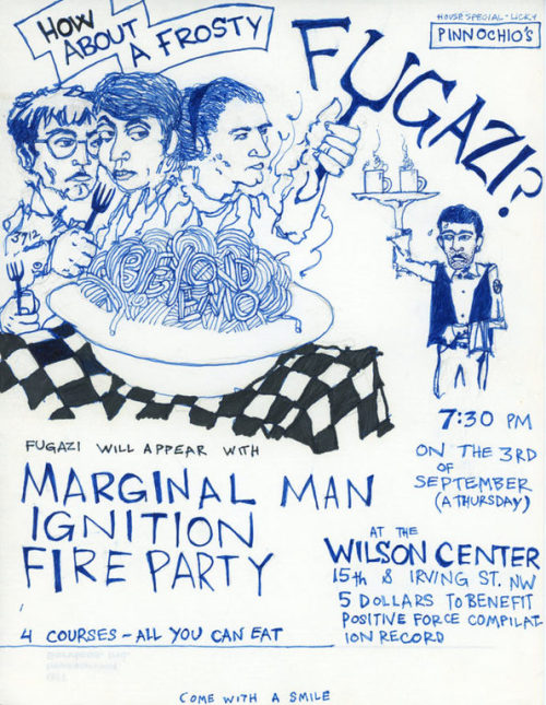 Thirty years ago today, Fugazi played its first show at the Wilson Center in Washington, DC. 