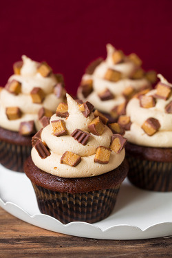 do-not-touch-my-food:  Reese’s Cupcakes