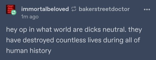 Terfs Really Think Dicks Are Inherently Weapons Of Mass Destruction Like??? What The FUCK Are U Saying
