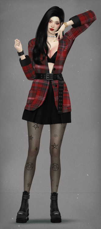 eunosims:Jacket &amp; Pleats Skirt SET Download (Early Access) April 12 Release  public