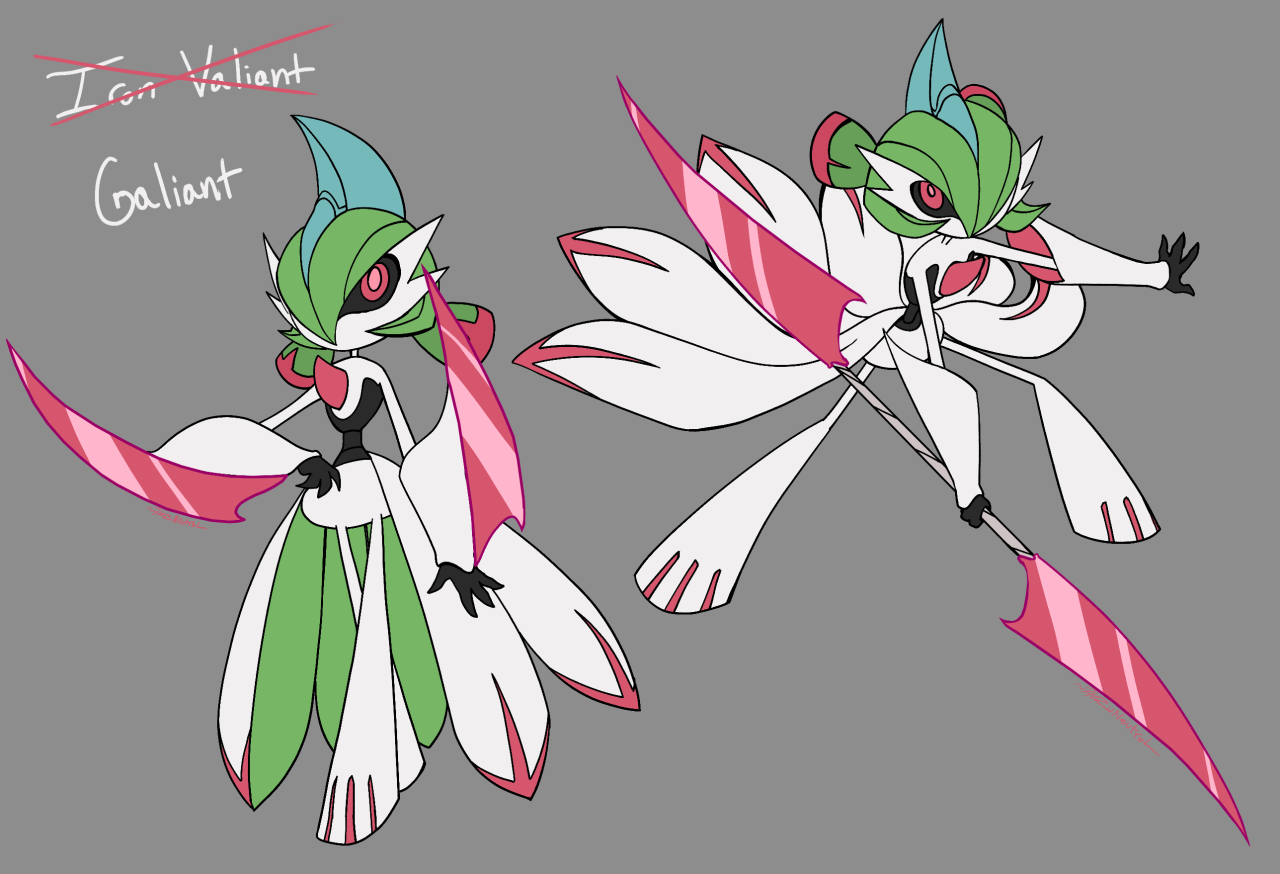 AI Art: Kirlia in Gardevoir's post evolution by @DYNA MAX