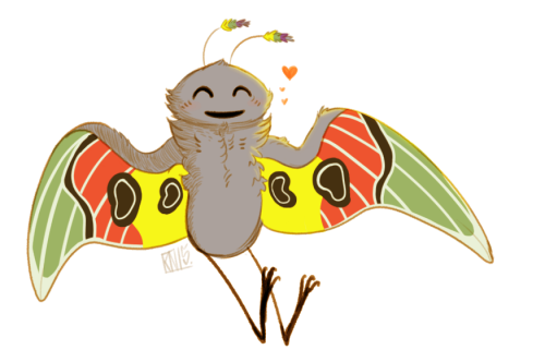 A floofy mothman