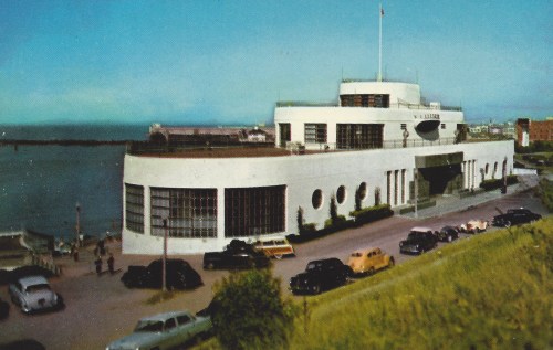 Postcard: San Francisco’s Maritime Museum, before 1963 (when zip codes were introduced).