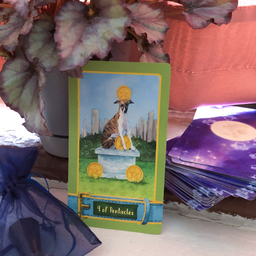 Card of the Week: 4 of PentaclesAh…you can breathe! There is finally some stability in your l