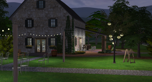 eulaliasims:I built this converted barn a bazillion months ago. Then I realized I’d never use it as 