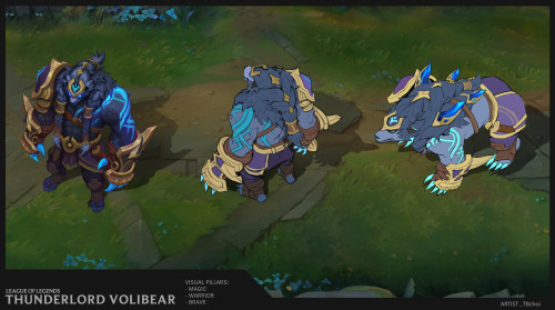 Thunder lord Volibear Rework skin   League of legend character skin concept This was one of the fir