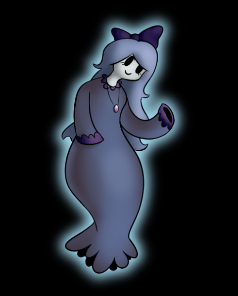 Day 3: GhostShe reminds me of Captain Moody from Scooby Doo. I really like how it came out!