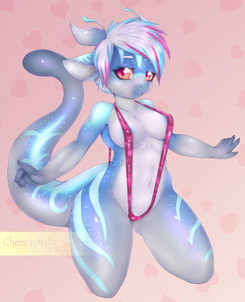 cheezayballz:  Finished YCH for Thorai  It’s her awesome space goat character Wind Chill :) ♥  Ooo, cool markings~ Owo