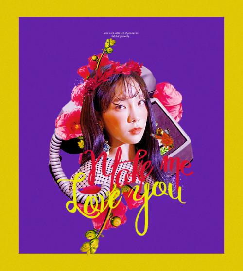 monoka:TAEYEON, My Voice Deluxe Edition Make Me Love You posters ✨