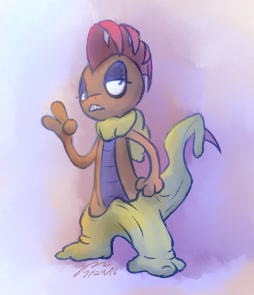 rebexorcist:  I’ve been kinda art blocked lately, so here’s my White Version Scrafty Vera just for funs. 