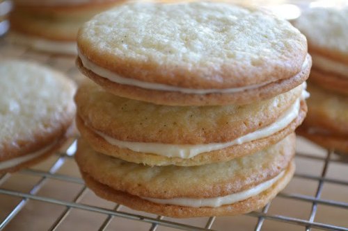 Vanilla on Vanilla Sandwich Cookies Get the recipe