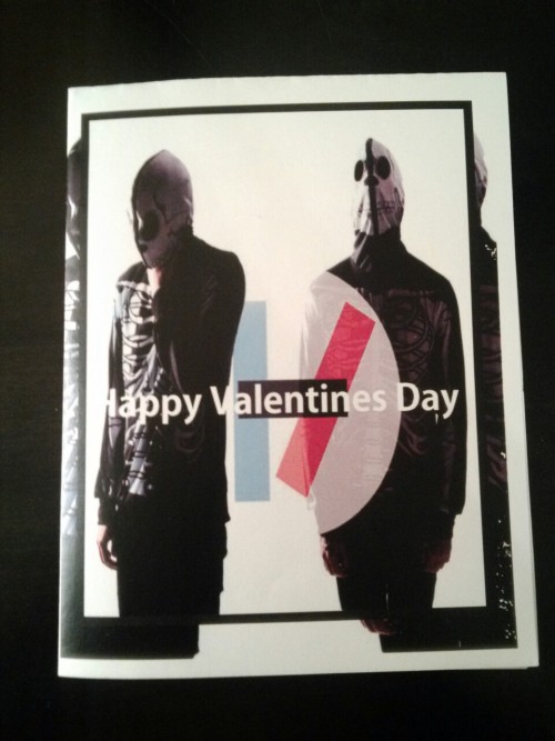 I’m extremely late posting this but this is the Valentines day card that I made for my fellow clique