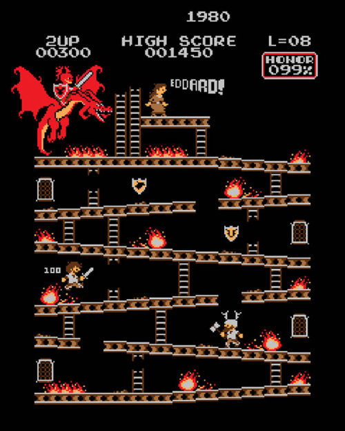 geek-art:  Baznet - Donkey Kong Mash Ups Baznet loves Donkey Kong. He loves it so much that he designed those really cool mash-ups with all our favorite universes. It could have work. Which one do you prefer ? Baznet aime Donkey Kong. Il l’aime tant