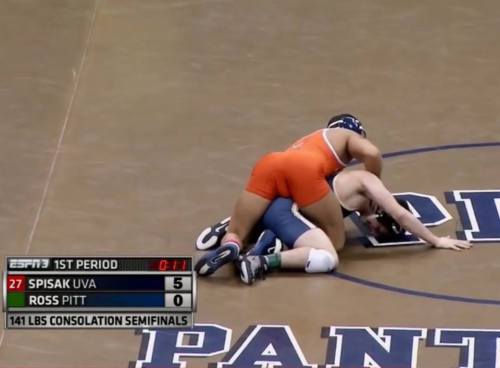 beautifulbros: Going full-alpha on that ass. (hung UVA wrestler Joe Spisak)@beautifulbros @aplethora