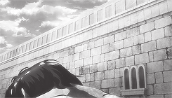 titanbender:  alchemist-avatar requested: Can you please gifset a part i thought was interesting.  it’s where eren is a child and he is repeatedly stabbing the thug and when his in titan form and his repeatedly stepping on the titan and yet in both