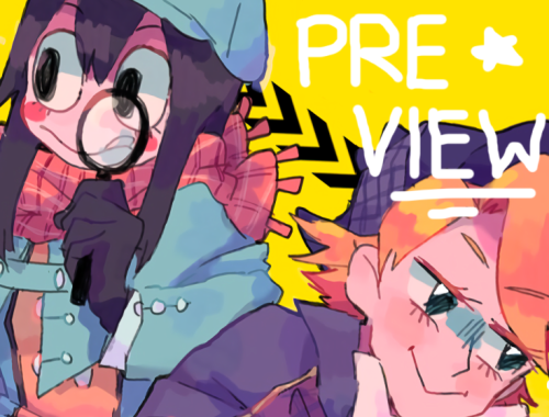 nightcorez: preview of my piece for @bokunoherofanzine !! check it out ^__^