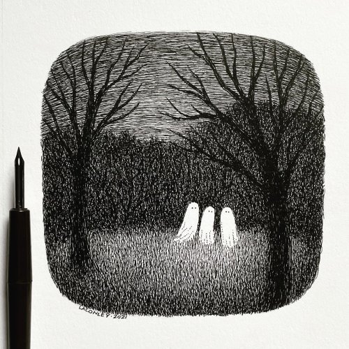 scurybooween: Laurie A. Conley Inktober and horror piecesEtsy // Society6 // Portfolio