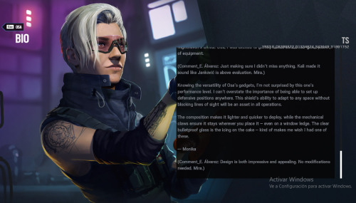 r6shippingdelivery: I haven’t seen anyone sharing this yet, so here you have Osa’s bio! 