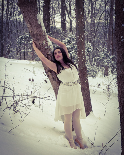 ballet snow photoshoot