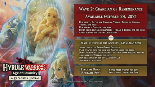 triforce-princess: wave 2 of hyrule warriors age of calamity releasing on october 29th, 2021