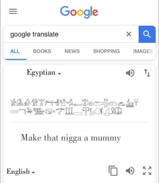 currygoatboi: bigchiefatl:  alien-monarch:   flexico-burress:   I am LIVID   Hi hello I know a bit about Egyptian hieroglyphics  and this is bullshit ☝🏻  Anyways, here’s how “make that nigga a mummy” would really look:     ^^^^^i’m crying