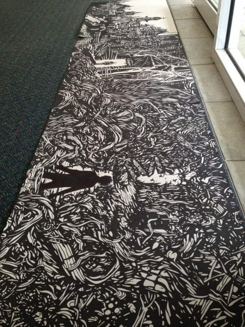 meowtalcore:  starvingheart:  drowninglights:  moretoremember:  thisisnotryanross:  GUYS I FINISHED MY ART MAJOR WORK IM SO HAPPY (sorry for the terrible photos woops)  this is incredible holy fucking shit  I would kill to have this in my room right now