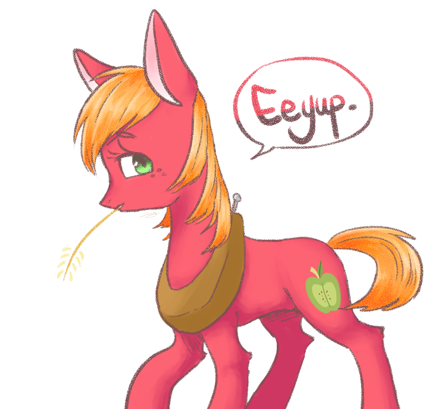 shining-dog:Big Mac, Braeburn gender swap!I like apple family’s boys….^//^Cute~!