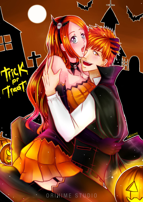 orihimestudio:Trick or TreatA day late, here in Chile, but here’s my art for Halloween ^^ 