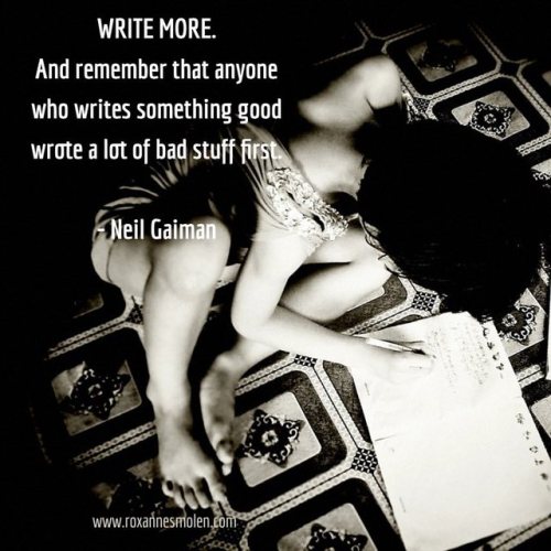 The more you write, the better you get. Good advice. ⠀ ⠀ #writers #writingcommunity #writerslife #wr