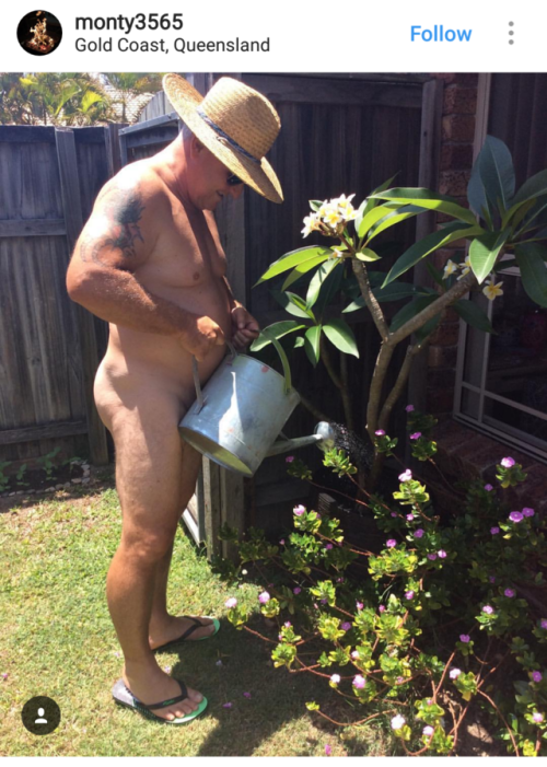 A selection of photos from #WorldNakedGardeningDay on Instagram