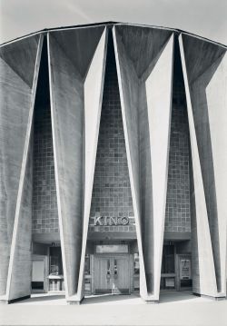 germanpostwarmodern:  Cinema (ca. 1966) in Kongsberg, Norway, by Ørnulf Ljøterud &amp; Erik Ødegård 