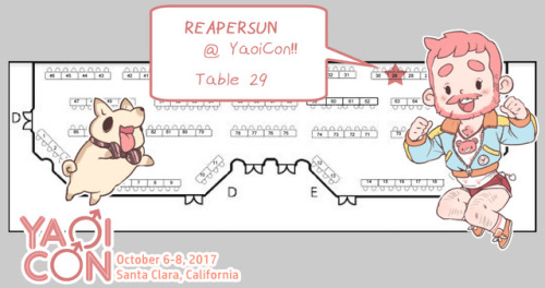 Hey guys I’m gonna be at Yaoicon, October 6-8 in Santa Clara! Look for my stuff at table 29 :)))This isn’t an online order list so pleaaasse don’t ask! I’ll have some other info up about online sales after the con~