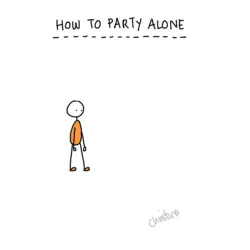crazylobster:  Partying Alone  porn pictures