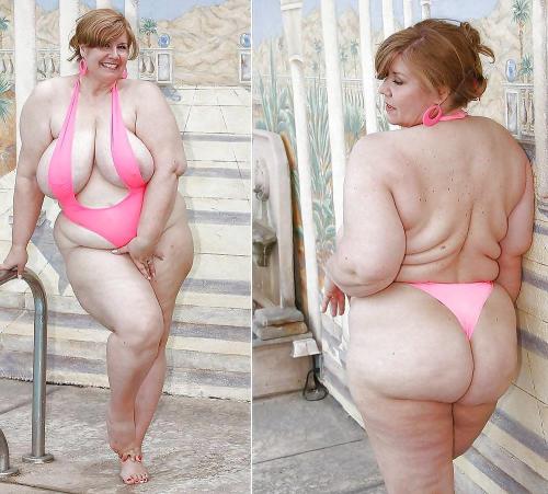 Porn photo BBW MILF in pink