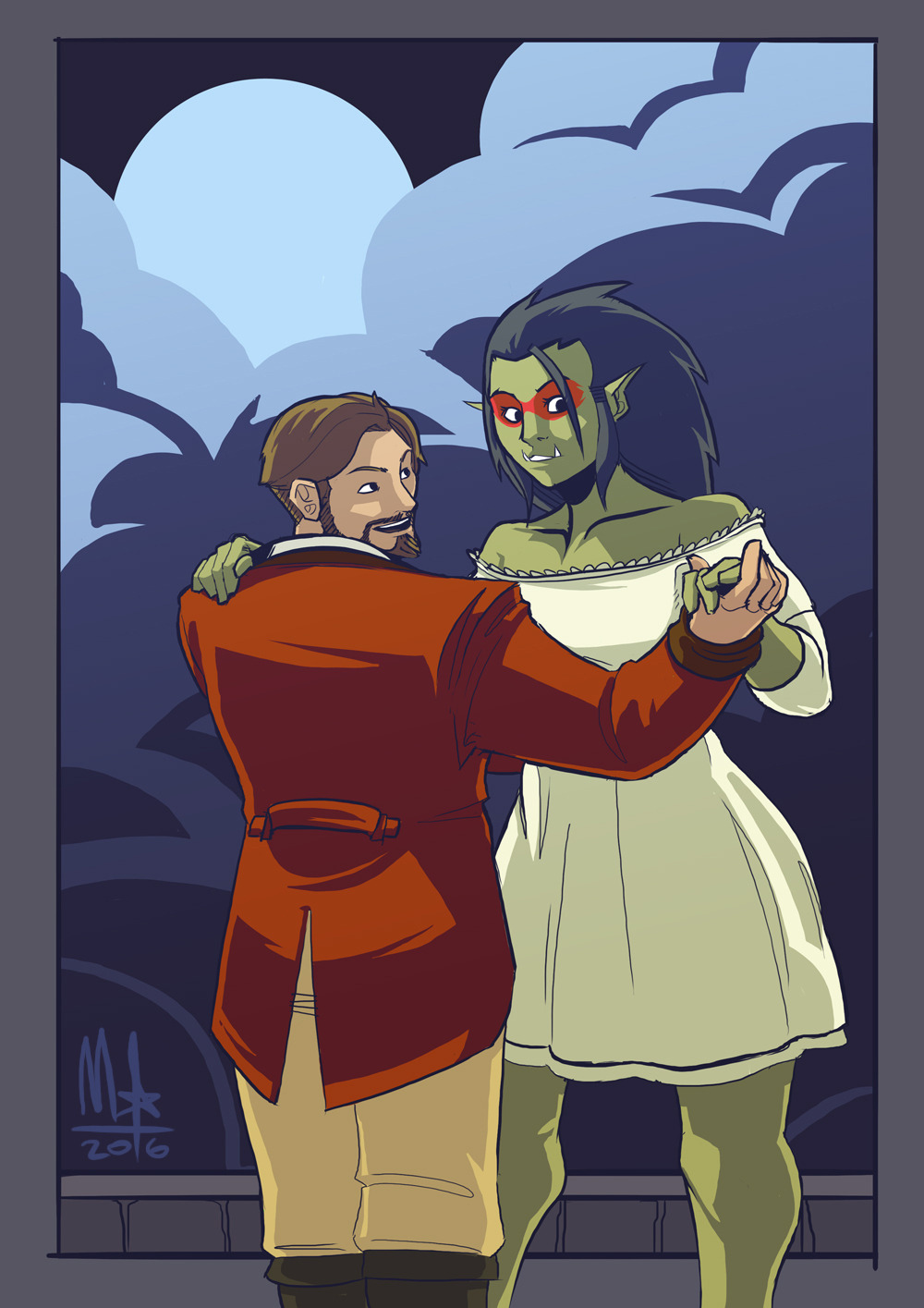bigmsaxon:  A /tg/ anon requested a continuation of this pic, with the orc girl