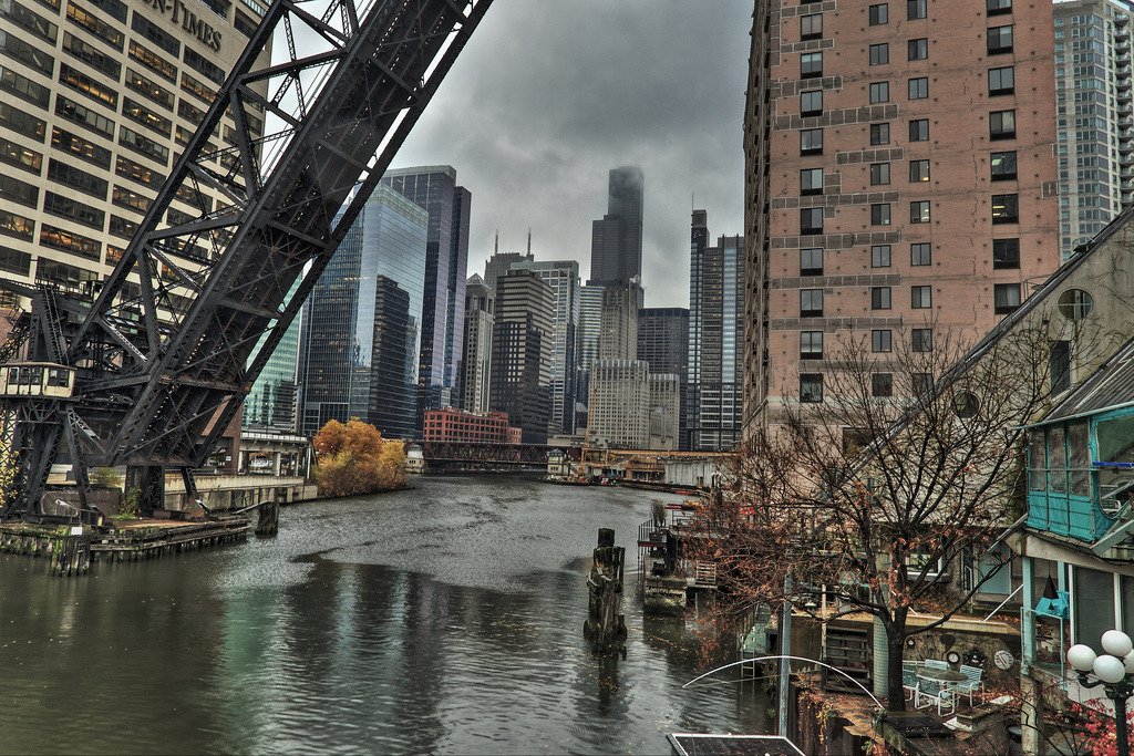 I faved Willis Tower From Kinzie St
by Fret Spider
embiggen by clicking: http://flic.kr/p/hsS81x
“You can see from the disc that the lens is starting to pool water from the rain. Shot taken on the first day of snowfall.”
November 11, 2013 at 08:27PM