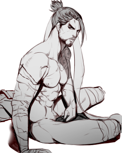 won-artblog:  Hanzo from Overwatch. Doodle ;) 