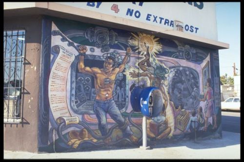 talesofla:Eight Chicano Murals from 1970s Los Angeles (and their locations)“The Wall That Crac
