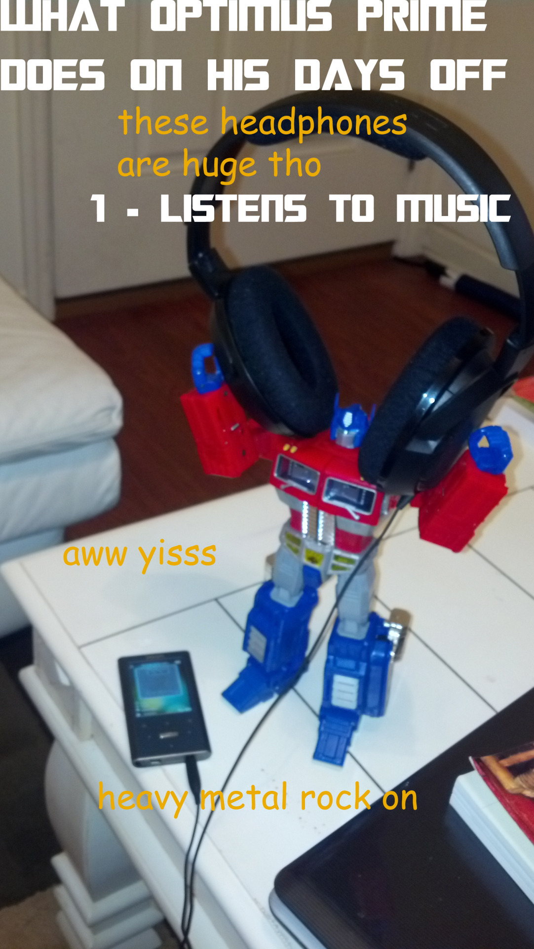 transformrollout94:  What Optimus Prime does on his days off 