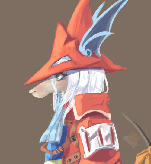 Been replaying FFIX lately and I was dying to draw my favourite, Freya. 