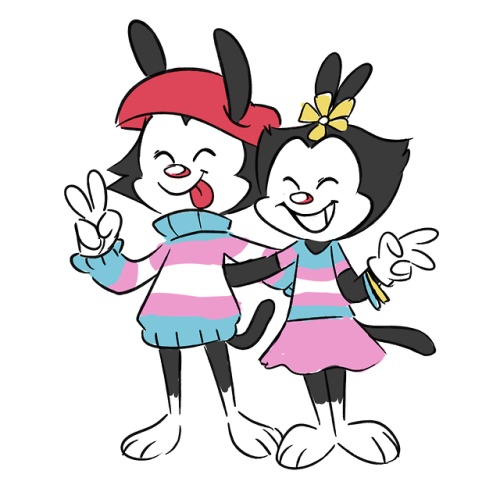 rubberhoze:doodle i made a few days ago of the trans sibs !! this is all i ever wanted my life is co