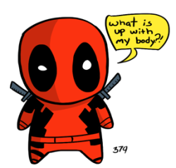 fuckyesdeadpool:Chibi Merc with a Mouth by *Art-of-Bob