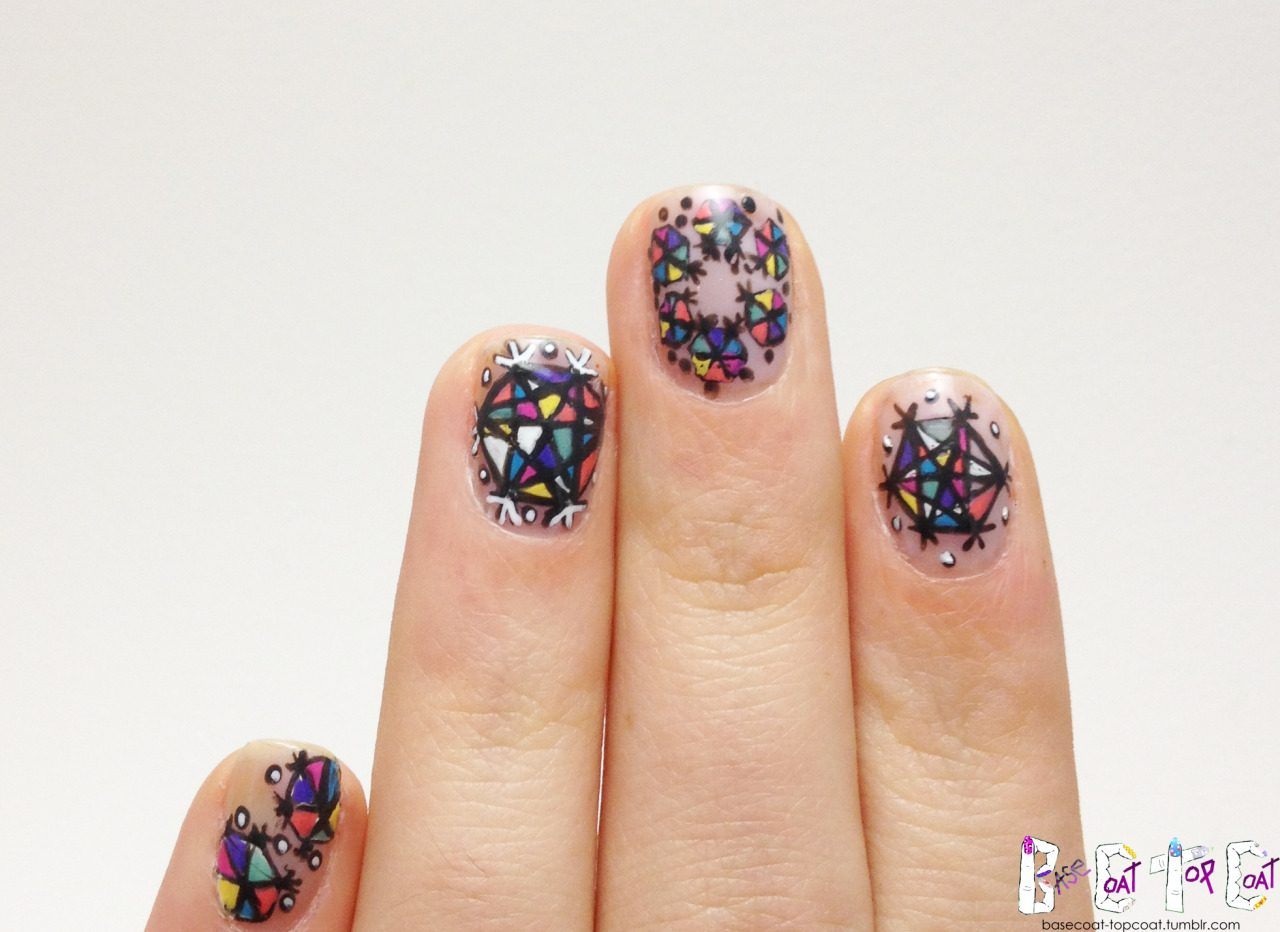 basecoat-topcoat:  HEX ON YOU Sally Hansen - hard to get, Wet n Wild - on a trip,