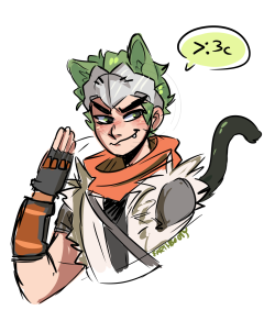 earthbooty:  &gt;;3c nyannyan also can u tell i hate drawing genji’s cyborg design  