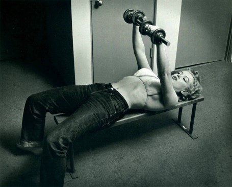 the-history-of-fighting:   			 				 								 												 				 					Marilyn Monroe