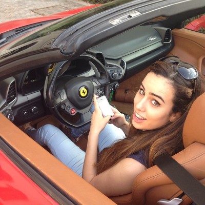 #candid droppin my @dinachariag at home #mydubai #ferrari by maria_mamede