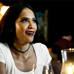 wynonna-waverly:maze in her white “normal consciousness will be resumed” t-shirt (◕‿◕✿)