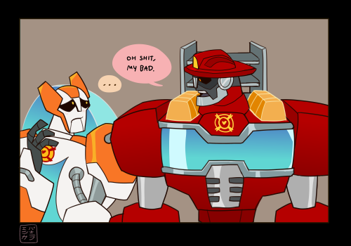 kabuki-akuma:watched more rescue bots. heatwave continues to be my favorite. ❤ (fr tho everyone